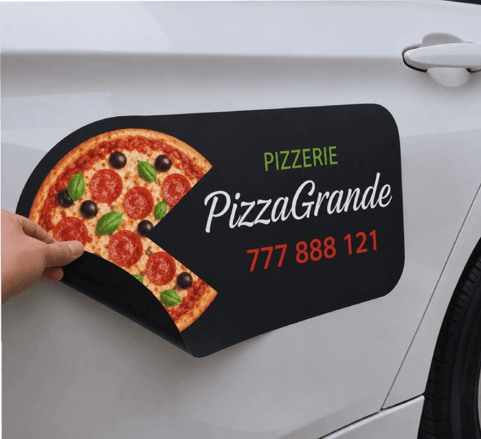 Reklamní magnetky na auto