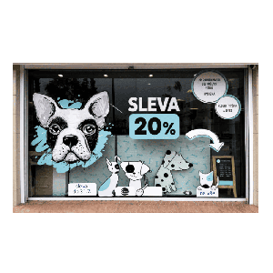Samolepky a fólie na výlohu i zeď